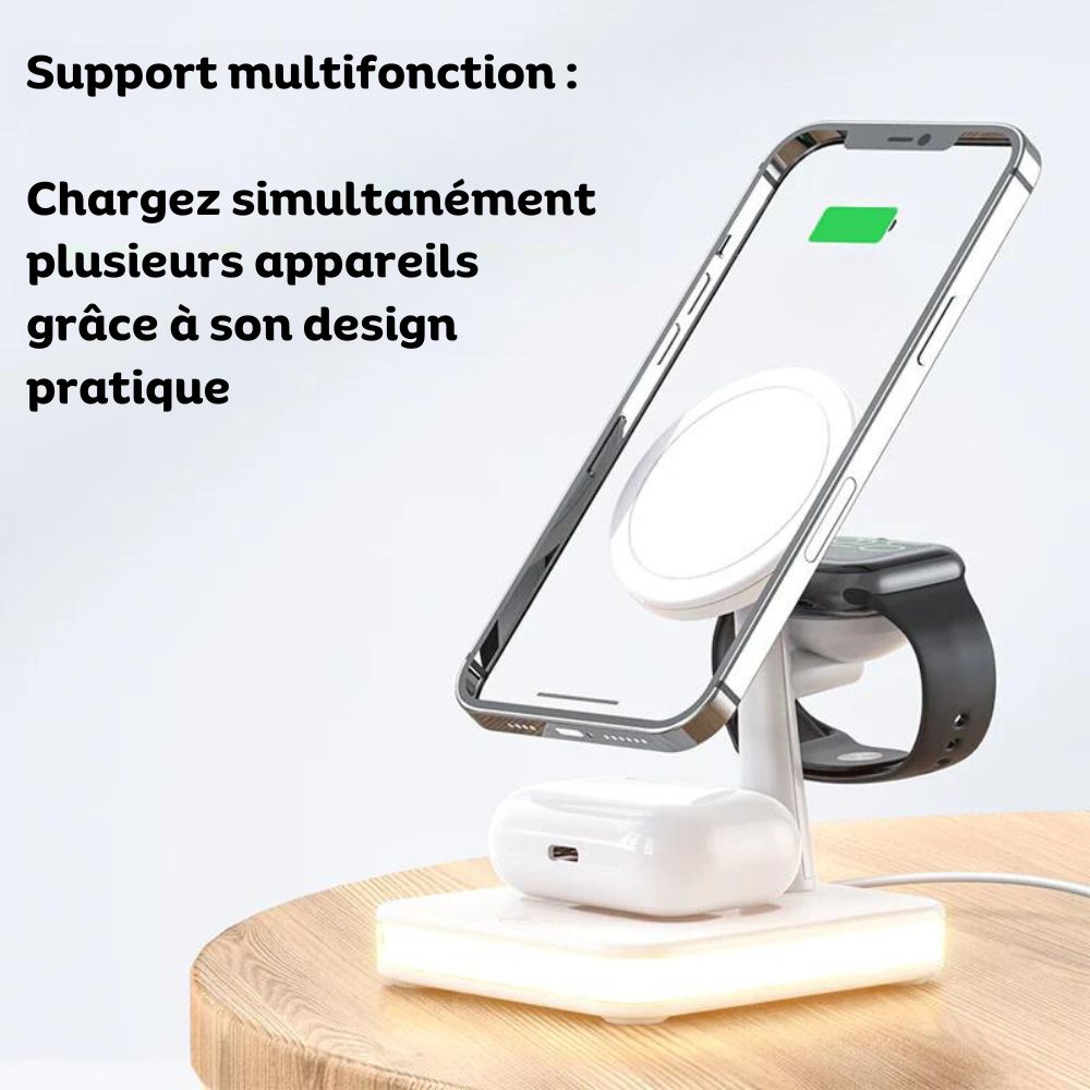 MagDock - Chargeur Sans Fil 3-en-1 (CJ)